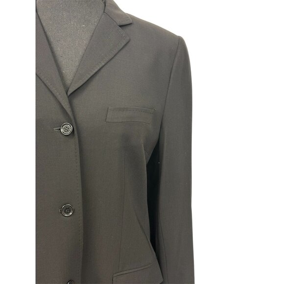 Dolce and Gabbana Long Black Blazer-Like Coat | Size 46 - Picture 4 of 7
